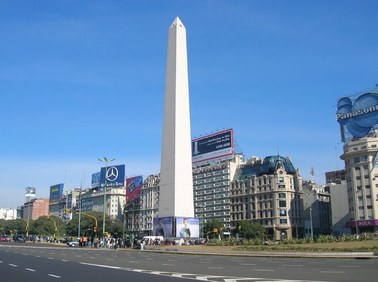 Obelisco ao entardecer em Buenos Aires
